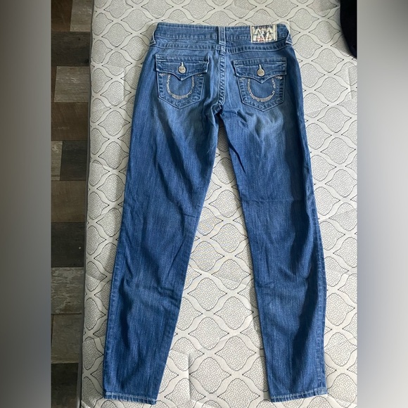 True Religion Jean Legging Flap Pockets Size 28 - Picture 5 of 9